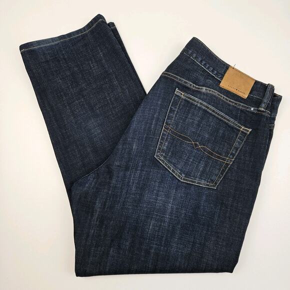Lucky Brand 329 Classic Straight Fit‎ Men's 40x30 Stretch Dark Wash Denim Blue - Picture 1 of 10